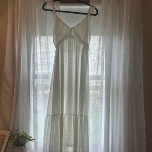 Elegant White Sleeveless Dress - Altar’d State